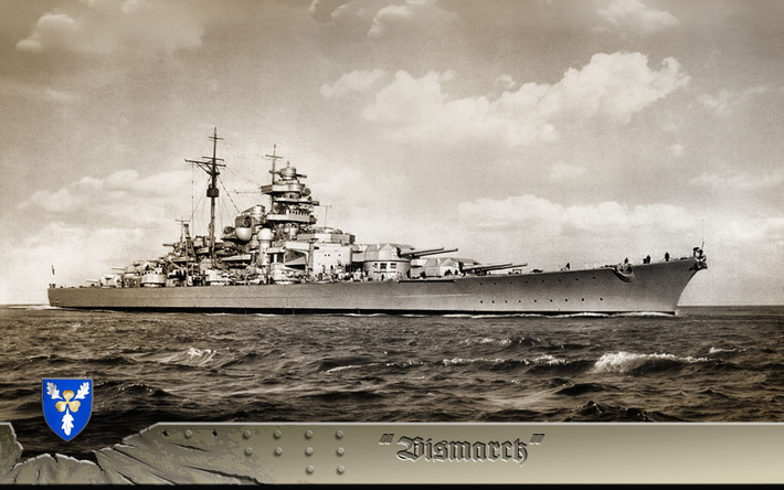 Ngược dòng thời gian, thiết giáp hạm Bismarck bắt đầu hoạt động vào tháng 8/1940, được coi là niềm tự hào của lực lượng hải quân Đức Quốc xã. Con tàu mang tên Thủ tướng Otto von Bismarck, người có công lớn trong việc thống nhất nước Đức vào năm 1871.