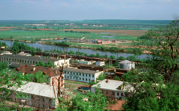 Một nhà máy nằm bên sông Klyazma ở Vladimir.