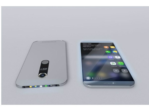 Smartphone Nokia sẽ hoàn toàn không có nút bấm, các phím điều khiển đều nằm ở màn hình phụ bên trên. Tuy vậy, các bản vẽ không thể hiện nút âm lượng.