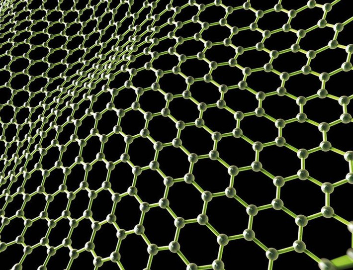 1. Graphene là vật liệu mỏng nhất thế giới. Graphene chỉ dày một lớp nguyên tử carbon, khiến nó trở thành vật liệu 2D mỏng nhất từng được phát minh. Ảnh: Pinterest.