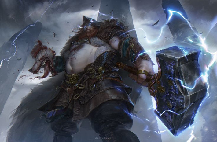9. Có một đai lưng tăng cường sức mạnh. Thor sở hữu đai lưng Megingjörð, giúp ông tăng gấp đôi sức mạnh vốn đã khủng khiếp của mình khi đeo nó. Ảnh: Pinterest.
