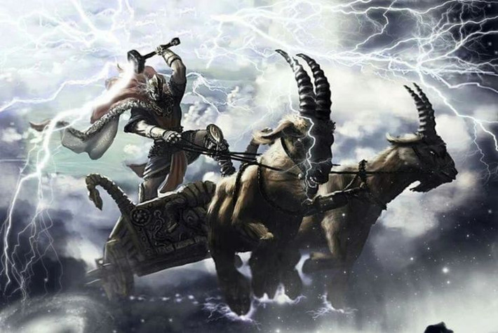 10. Là vị thần bảo vệ loài người. Trong thần thoại Bắc Âu, Thor không chỉ là thần sấm sét mà còn là người bảo vệ Midgard (thế giới loài người). Ông thường xuyên chiến đấu với quái vật và người khổng lồ để giữ cho thế giới an toàn. Ảnh: Pinterest.
