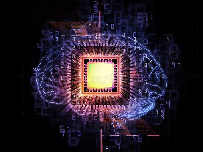 Kết nối trực tiếp não bộ với máy tính. Chip não là một dạng giao diện não - máy (BCI, Brain-Computer Interface), cho phép con người điều khiển thiết bị bằng suy nghĩ hoặc nhận thông tin trực tiếp vào não. Ảnh: Pinterest.