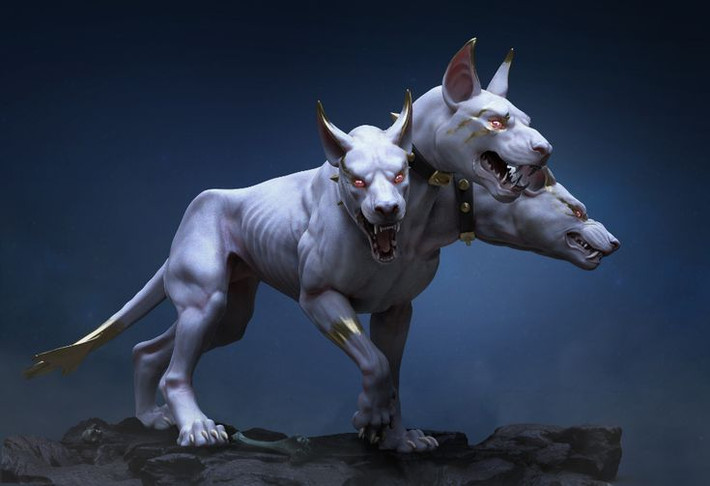 6. Âm nhạc có thể khiến Cerberus dịu lại. Trong câu chuyện về Orpheus, chàng nhạc sĩ huyền thoại đã dùng tiếng đàn lyre du dương để làm dịu Cerberus, giúp anh có thể đi vào địa ngục mà không bị tấn công. Ảnh: Pinterest.