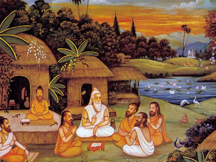 6. Ảnh hưởng sâu sắc đến triết học Ấn Độ. Nội dung Rig Veda không chỉ mang tính tôn giáo mà còn chứa đựng những tư tưởng triết học sơ khai, đặt nền móng cho các trường phái tư tưởng sau này của Hindu giáo và Ấn Độ giáo. Ảnh: Pinterest.