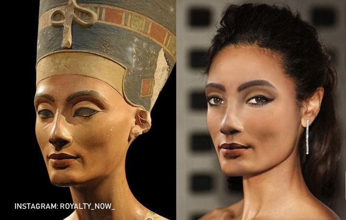 5. Bà có sáu người con gái. Nefertiti và Akhenaten có sáu người con gái, trong đó một số công chúa sau này đã kết hôn với các Pharaoh khác để củng cố quyền lực hoàng gia. Ảnh: Pinterest.