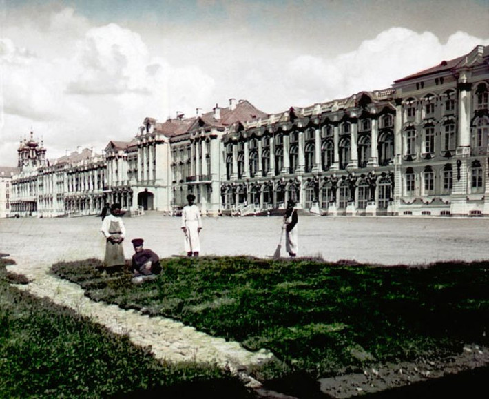 Khu vực trung tâm thị trấn Tsarskoye Selo. Ảnh: Collection Scheufler.