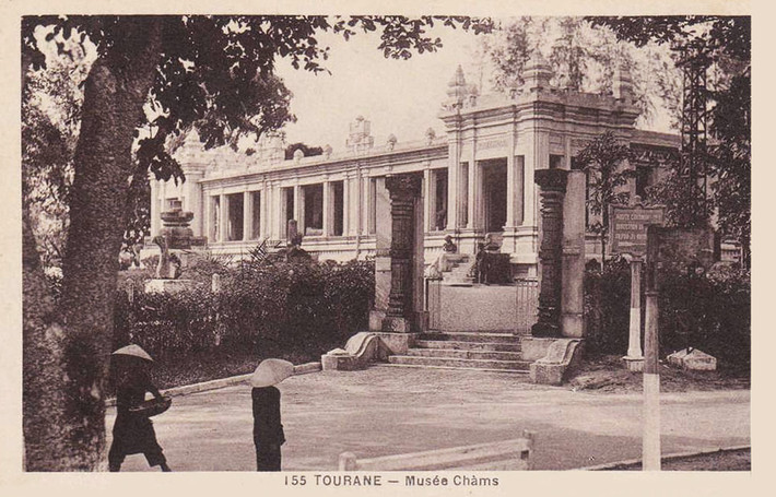 Viện bảo tàng Chăm ở Đà Nẵng năm 1930. Ảnh tư liệu.