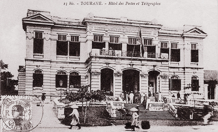 Bưu điện Tourane trên đường Courbet. Ảnh tư liệu.