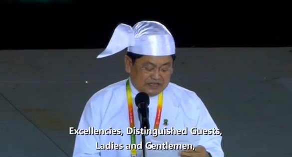 Đại diện của nước chủ nhà Myanmar chia sẻ những thông điệp của kỳ SEA Games 27. 3 thông điệp của nước chủ nhà muốn gửi gắm là "Xanh - Sạch - Hữu nghị".