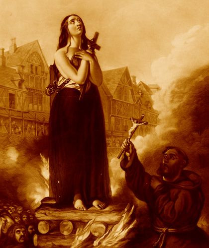 Sau khi bị đem ra tòa, Jeanne d'Arc bị kết án về tội dị giáo và sử dụng thuật phù thủy. Bà đã bị thiêu sống vào ngày 30/5/1431, khi tuổi chỉ mới 19.