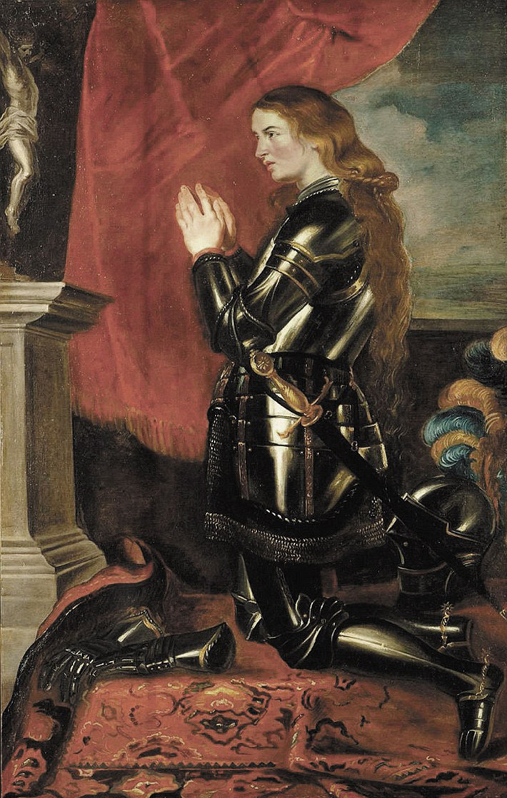 Sinh ra trong một gia đình nông dân tại Domremy, phía Đông nước Pháp, ở độ tuổi trăng tròn, Jeanne d'Arc tuyên bố rằng mình được thiên khải dẫn dắt giúp giải phóng nước Pháp đánh bại quân Anh. Bà đã chỉ huy quân Pháp giành được một số chiến thắng quan trọng trong cuộc chiến.