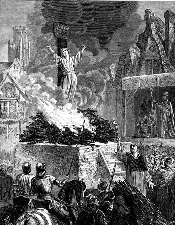 Trên thực tế, không có bằng chứng xác đáng nào về việc Jeanne d'Arc liên quan đến các hoạt động phù thủy. Đằng sau bản án tử hình dành cho bà là các mưu đồ chính trị của người Anh, do các trận đánh của bà đã dọn đường cho sự lên ngôi vua nước Pháp Charles VII – kẻ thù lớn của Anh.