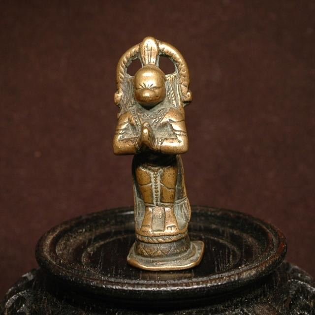 Tượng thần khỉ Hanuman bằng đồng có từ thế kỷ 17 ở Nam Ấn Độ.