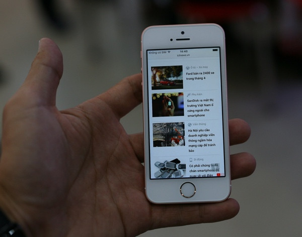 iPhone SE có màn hình 4 inch, tương đương kích thước màn hình iPhone 5S.
