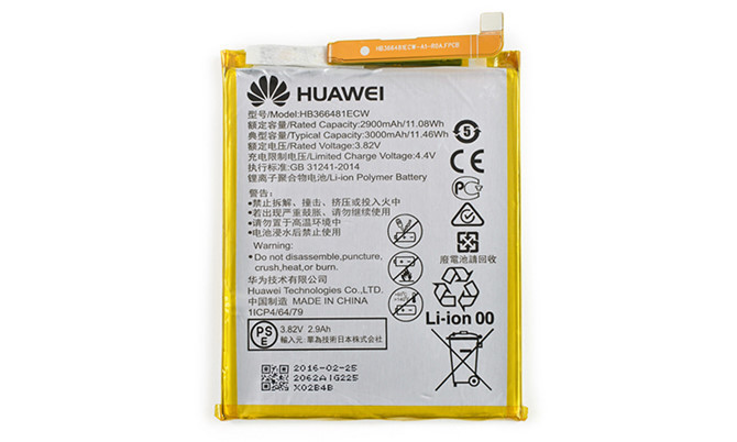 Cận cảnh viên Pin 3.000mAh so Huawei sản xuất .