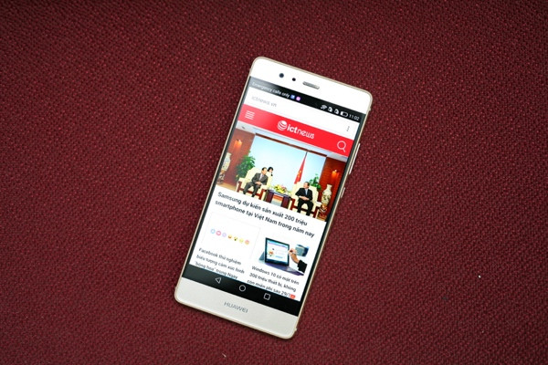 Chất lượng hiển thị của Huawei P9 rất tốt, độ bão hòa màu mượt màvà màu sắc rực rỡ.