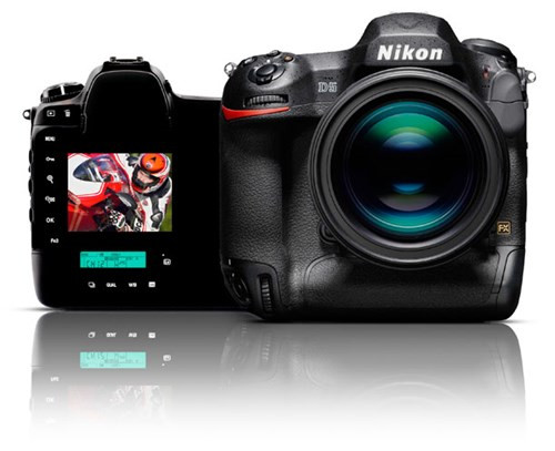Nikon D5. Nikon D5 sở hữu thiết kế hầm hố tương tự như đàn anh D4s nhưng được tích hợp nhiều tính năng mới nhất. Máy trang bị định dạng cảm biến FX (full-frame) với độ phân giải 20,8 megapixel. Nikon D5 hỗ trợ ISO đến 102.400 và mở rộng lên mức cao nhất là Hi-5 3.280.000. Nikon D5 cũng có thể quay video độ nét cao tới 4K và tính năng chức năng pro-grade video.Màn hình cảm ứng có kích thước 3 inch với độ phân giải 920.000 pixel. Giá tham khảo: 125 triệu đồng