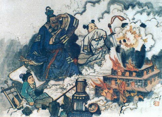 Có giả thuyết cho rằng, trong quá trình điều chế thuốc trường sinh bất tử, các đạo sĩ đã trộn hỗn hợp chứa lưu huỳnh, kali nitrat, mật ong và asen nitrit... gây phản ứng nổ, và vô tình tạo ra thuốc súng.