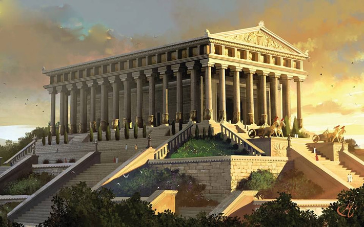 Nằm ở thành phố cổ Ephesus (nay thuộc Thổ Nhĩ Kỳ), đền Artemis của người Hy Lạp được coi là ngôi đền tráng lệ bậc nhất thế giới cổ đại, được xếp vào danh sách 7 kỳ quan thế giới thời bấy giờ.