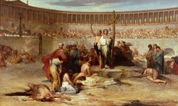 Sau vụ cháy, hoàng đế Nero đã cáo buộc những người theo Thiên chúa giáo là thủ phạm, dẫn đến các vụ hành quyết những người này. Ảnh: Jewish History.