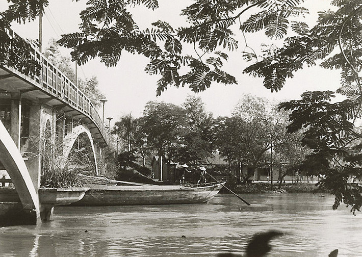 Cầu Thị Nghè năm 1947. Ảnh tư liệu.