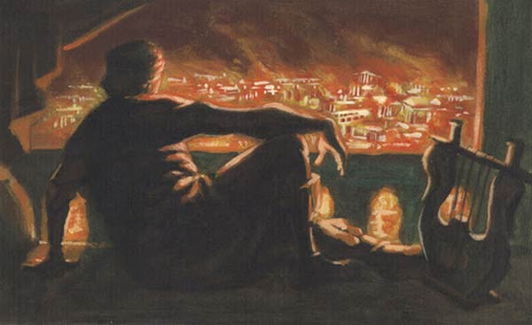 Tuy nhiên, các nhà nghiên cứu sau này cho rằng việc Nero đốt thành Roma có thể chỉ là giai thoại được dựng lên để bôi nhọ hình ảnh của vị hoàng đế vốn được coi là tàn bạo này. Ảnh: Ancient Origins.