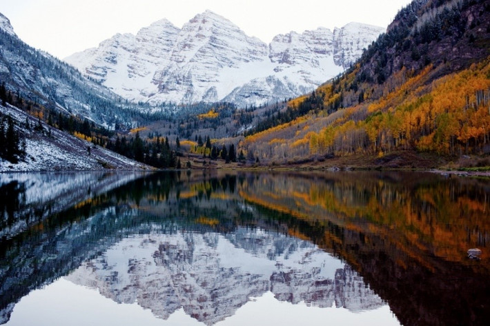 Thu và đông gặp nhau tại Colorado, Mỹ. Ảnh: Jeff Howe.