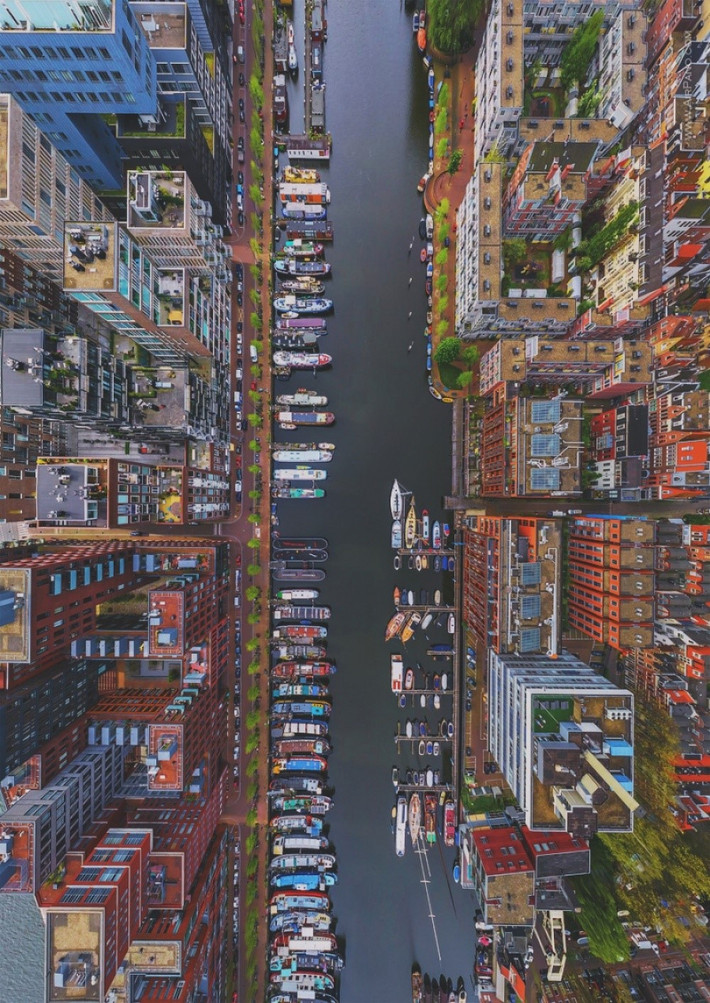 Quận Westerdok, Amsterdam, Hà Lan. Ảnh: AirPano.