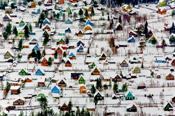 Khu nghỉ dưỡng Holiday Village gần Arkhangelsk, Nga. Ảnh: Fedor Savintsev.