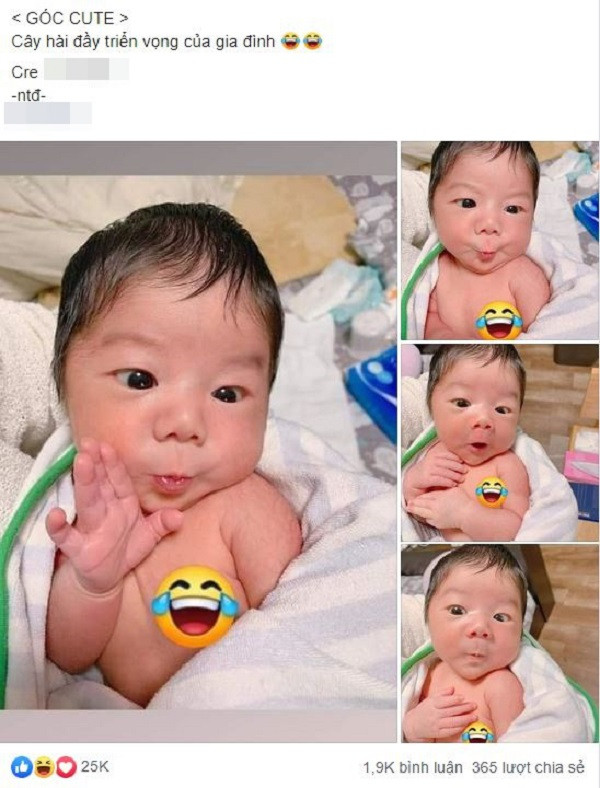 Hình ảnh những em bé sơ sinh luôn thu hút được rất nhiều sự chú ý của mọi người bởi vẻ đáng yêu. Thậm chí, có những em bé vừa chào đời đã khiến bố mẹ và mọi người phải bật cười vì có biểu cảm cực kì "khó đỡ". Biểu cảm hài hước của em bé sơ sinh thu hút sự hàng nghìn lượt thích.