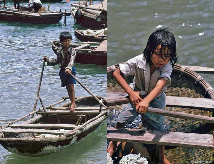 Trẻ em cũng tham gia vào đội quân bán hàng.