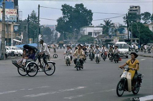 Phần lớn xe máy là xe của hãng Honda.