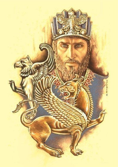 Đế chế Ba Tư thứ nhất được thành lập bởi vua Cyrus Đại đế, người có tước hiệu Vua của các Vua (Shahanshah). Vào thời đó, vùng Trung Đông là một trung tâm văn minh lớn nhất của nhân loại.