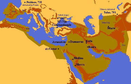Từ một dân tộc kiểu bộ lạc, người Ả Rập dưới triều đại của các Caliphate đã đẩy lùi đế chế Byzantine và lật đổ đế chế Sassanid Ba Tư – hai đế chế có dân số và nguồn lực áp đảo. Trong 100 năm, đế chế Ả Rập đã đạt quy mô lớn gấp vài lần đế chế La Mã ở giai đoạn đỉnh cao.
