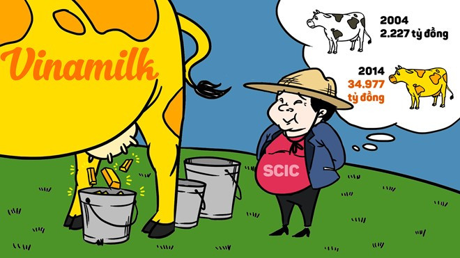 Trong suốt nhiều năm, Vinamilk trở thành "con bò sữa" tỷ đô của SCIC với tốc độ tăng trưởng doanh thu ấn tượng (khoảng 16 lần sau 10 năm). Công ty này cũng đóng góp trung bình 30% tổng lợi nhuận của SCIC.