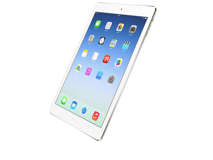 iPad Air. Về cơ bản, mọi thông số kỹ thuật của iPad Air khá giống với iPad Mini 2. Điểm khác biệt lớn nhất là nó có màn hình Retina 9,7 inch với độ phân giải 2.048x1.536 pixel, mật độ điểm ảnh 264 ppi. Kích thước 240x169,5x7,5mm, nặng 469g. iPad Air cũng có 2 sự lựa chọn về màu sắc gồm bạc và xám. Giá khởi điểm của nó là 319 USD (7,11 triệu đồng).