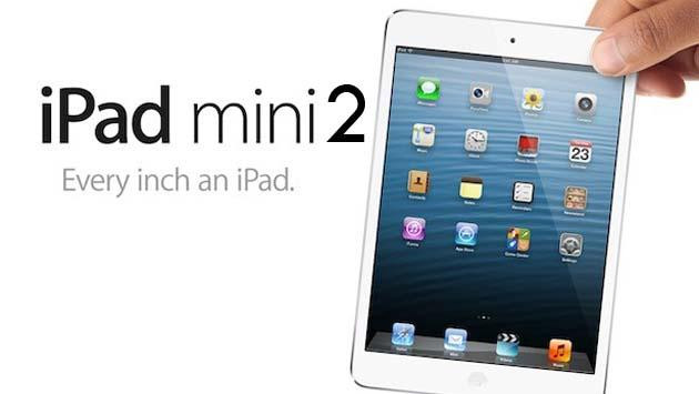 Mini 2 sử dụng bộ vi xử lý A7, 2 nhân với xung nhịp 1,3 GHz, RAM 1 GB, bộ nhớ trong 16/32/64/128 GB, GPU PowerVR G6430. Máy được cài sẵn hệ điều hành iOS 7.0.3, có thể nâng cấp lên iOS 9.0.2. Camera sau 5 MP, camera trước 1,2 MP. Chiếc iPad Mini thế hệ thứ 2 được trang bị các kết nối cơ bản như Wi-Fi, 4G LTE, Bluetooth 4.0, jack cắm tai nghe 3,5mm. Viên pin của nó có dung lượng 6.471 mAh cho thời gian sử dụng lên tới 10 giờ. Máy có 2 sự lựa chọn về màu sắc gồm bạc và xám.