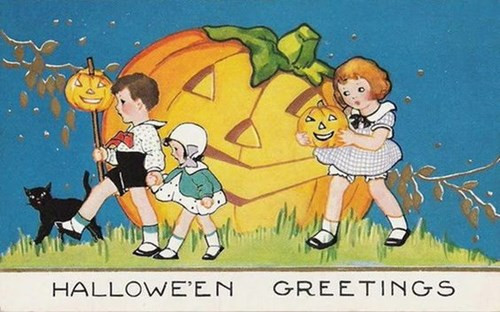 Một tấp thiệp Halloween dễ thương dành cho trẻ em. Ảnh: HubPages.