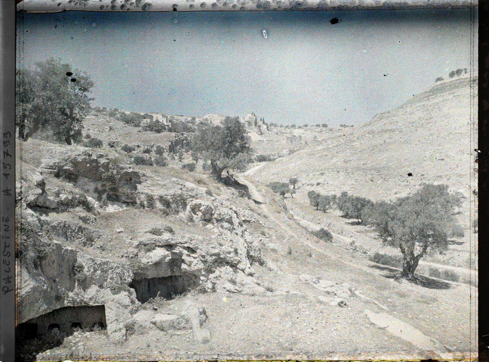 Phong cảnh ở Thung lũng Hinnom, một thung lũng lịch sử nằm ở phía Tây và Tây Nam Jerusalem cổ.