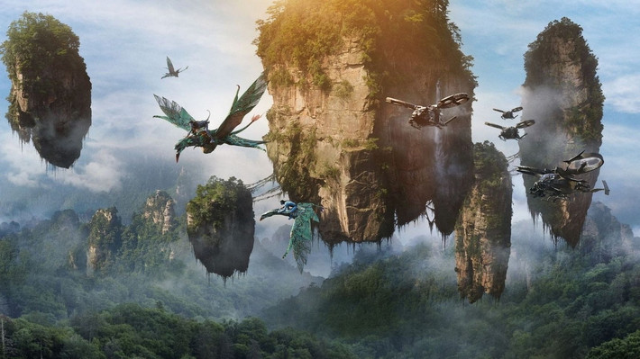 Cảnh quan có một không hai ở núi Thiên Tử được cho là đã truyền cảm hứng cho phong cảnh núi non "Pandora" trong bộ phim nổi tiếng Avatar. Ảnh: Slash Film.