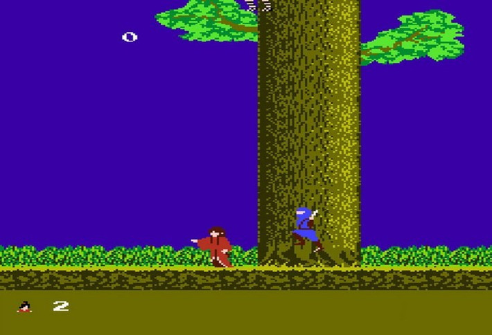 Tên gọi "Ninja cứu mẹ" xuất phát từ cảnh mở đầu trò chơi, với "người mẹ" bị ninja kẻ thù bắt cóc và nhân vật chính của trò chơi phải đi giải cứu. Thực ra thì "người mẹ" ở đây là một cô gái trẻ, và tên trò chơi phải là "Ninja cứu bồ" mới chính xác.