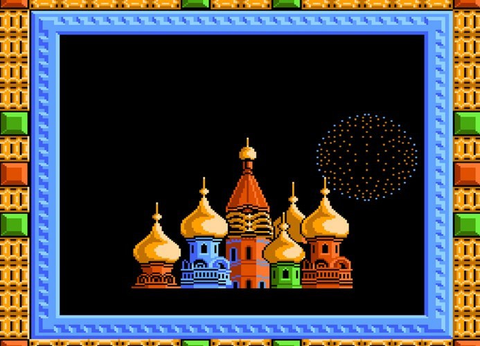 Tetris (xếp hình) là trò chơi được kĩ sư Alexey Pajitnov của Liên Xô lập trình vào năm 1984, đến năm 1989 được hãng Nintendo của Nhật Bản phát hành bản dành cho máy điện tử "4 nút". Nhạc nền của trò chơi là những bản dân ca Nga rất ấn tượng.