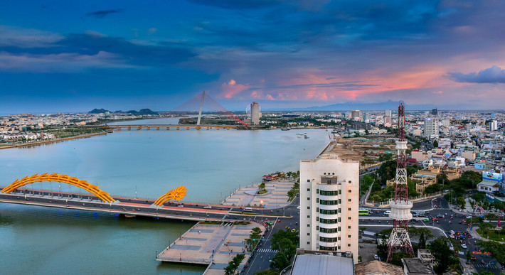 Vẻ đẹp của thành phố bên sông Hàn.