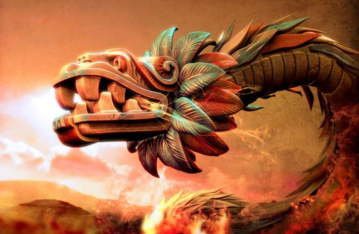 6. Quetzalcoatl và văn hóa bản địa châu Mỹ. Quetzalcoatl là một vị thần rất phổ biến trong nhiều nền văn hóa bản địa châu Mỹ, bao gồm Aztec, Toltec và Olmec. Mỗi nền văn hóa có cách tôn thờ và hình dung khác nhau về thần Quetzalcoatl, nhưng ngài luôn được coi là một biểu tượng của sự tiến bộ và văn minh. Ảnh: Pinterest.