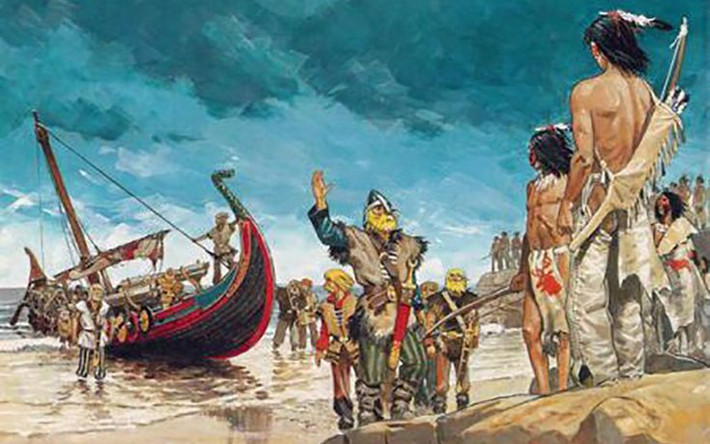 11. Khí hậu thuận lợi trong thời gian đó. Người Viking khám phá Bắc Mỹ trong thời kỳ khí hậu ấm áp (Medieval Warm Period), giúp hành trình dễ dàng hơn so với điều kiện thời tiết lạnh giá sau này. Ảnh: Pinterest.