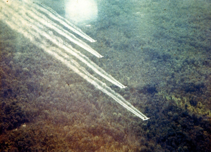 Chiếc máy bay này là một phần trong Chiến dịch Ranch Hand của Mỹ trong chiến tranh Việt Nam. Ảnh: Stars and Stripes.