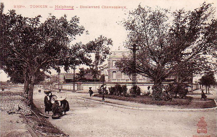 Đại lộ Chavassieux, nay là đường Trần Hưng Đạo. Ảnh tư liệu.