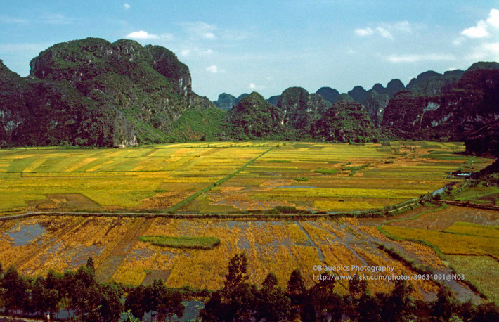 Phong cảnh gần chùa Bích Động.
