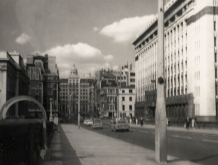 Trên phố King William, London thập niên 1960.